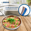 Arshia 20cm Tri-Ply Stainless Steel Fry Pan – Durable 18/10 Steel, Even Heat, Induction Ready