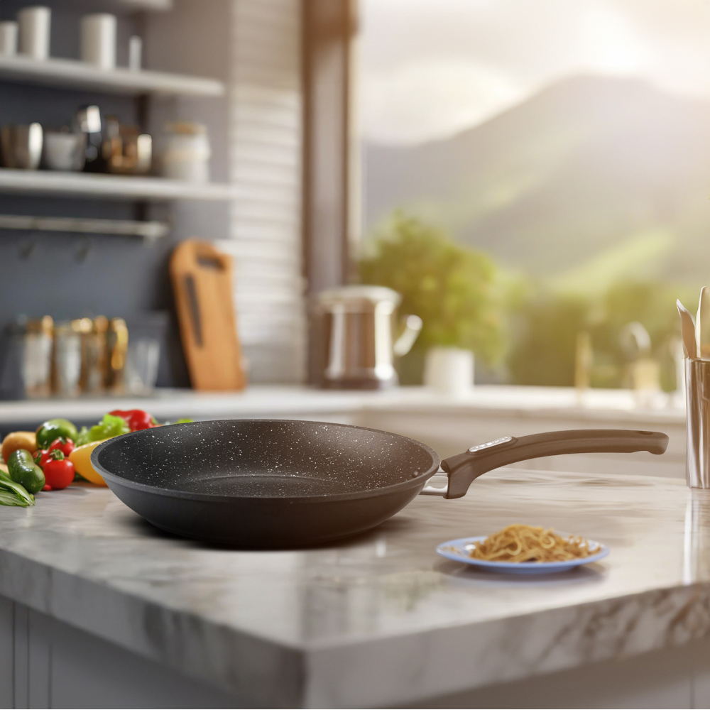 Arshia Forged Frypan 24cm – Die-Cast Aluminum, ILAG Ultimate Non-Stick Coating, Durable & Elegant Design