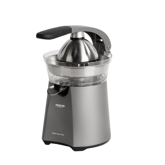 Arshia Juicer Machine – Die-Cast 300W Electric Citrus Juicer, Stainless Steel Cone, One-Touch Operation, Anti-Drip Spout, Dishwasher-Safe Parts, 18-Month Warranty – UAE, KSA, Kuwait, Qatar, Bahrain, Oman, UK