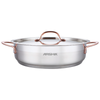 Arshia 9-Piece Premium Stainless Steel Cookware Set with Copper Handles | Tri-Ply Base, Induction Compatible, Dishwasher Safe