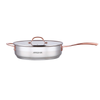 Arshia 9-Piece Premium Stainless Steel Cookware Set with Copper Handles | Tri-Ply Base, Induction Compatible, Dishwasher Safe