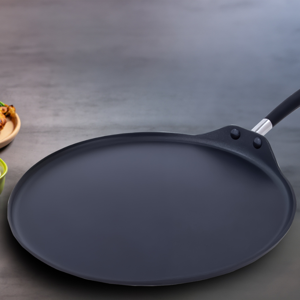 Arshia Multifunctional Teflon Chapati Pan 30cm – Non-Stick Roti, Crepe & Pancake Pan, Heavy-Duty, Dishwasher Safe