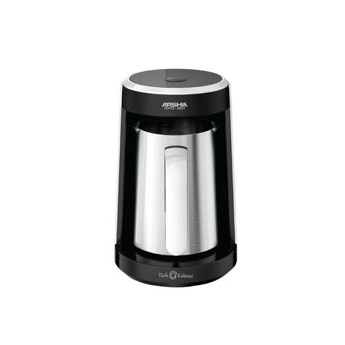 Arshia Turkish Coffee Maker – Experience rich, authentic Turkish coffee at home effortlessly, with a compact design, one-touch operation, smart temperature control, and the ability to brew 2–3 cups in minutes