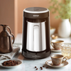Arshia Turkish Coffee Maker – Experience rich, authentic Turkish coffee at home effortlessly, with a compact design, one-touch operation, smart temperature control, and the ability to brew 2–3 cups in minutes