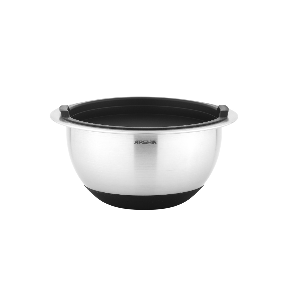 Arshia 12-Piece Stainless Steel Mixing Bowl Set with Grater