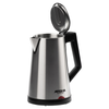 Arshia Stainless Steel Electric Kettle – 1.7L, 1800W – Silver