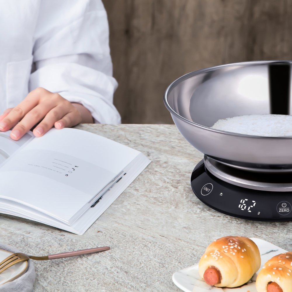 Arshia Digital Kitchen Scale with Stainless Steel Bowl – 5kg Capacity