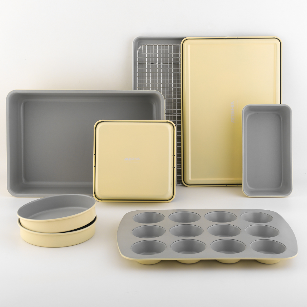 Arshia 9-Piece Premium Non-Stick Bakeware Set – Carbon Steel with Ceramic Coating for Perfect Baking