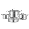 Arshia 8-Piece Stainless Steel Cookware Set – Premium 18/10 Steel, Non-Stick & Induction Compatible | Durable & Elegant Kitchen Set