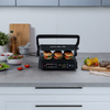 Arshia Smart Grill Pro 2000W – 180° Open Flat Electric Grill with Dual Temperature Control, Non-Stick Plates & Drip Tray