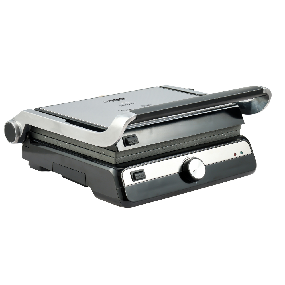 Arshia Smart Grill Pro 2000 W – 180° Flat-Open Electric Table Grill with Stone-Grain Coating