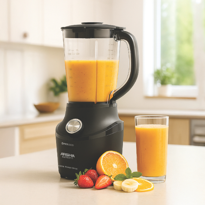 Arshia 1.5L Powerful Table Blender – 500W Motor with 4 Steel Blades & Ice Crushing Function