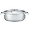 Arshia 26cm Premium Stainless Steel Shallow Pan with Lid – Encapsulated Base, Mirror Finish, Induction Compatible