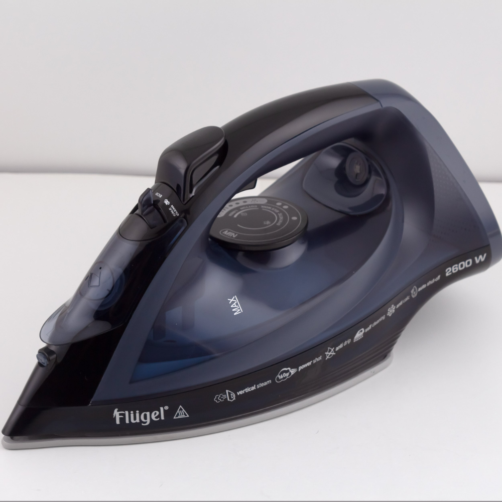 Flügel Cordless Steam Iron – 2600W High-Performance Wireless Iron with Anti-Drip, Anti-Calc & Strong Steam Burst Technology