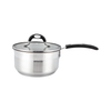 Arshia Stainless Steel Milk Pan with 2 lids 18cm