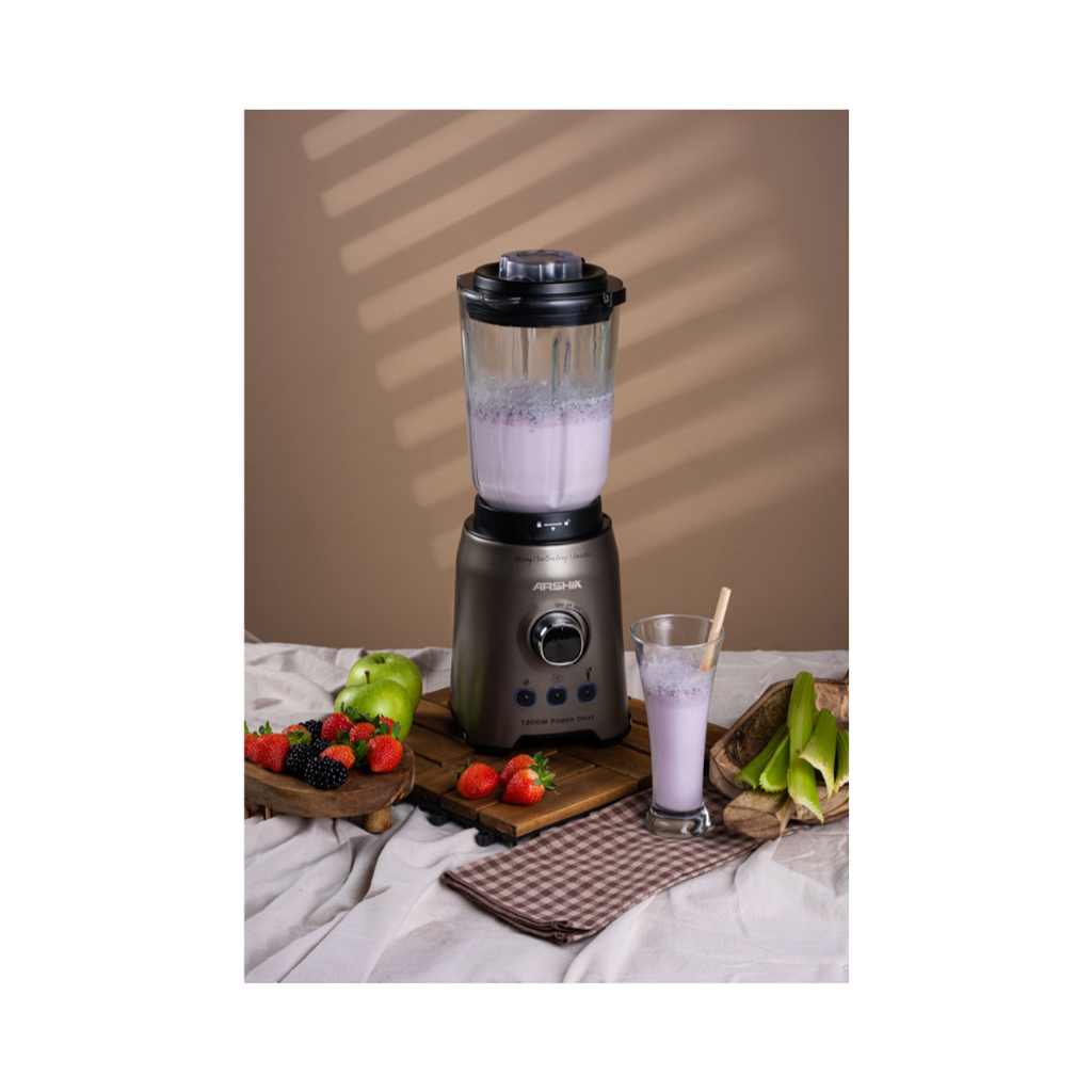 Table Blender with Glass Jar and Grinder