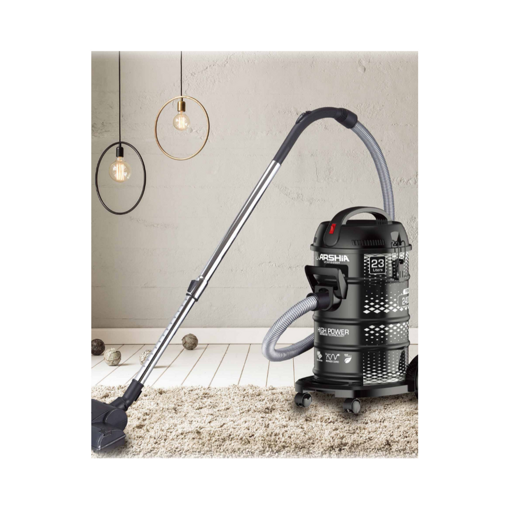 Arshia Drum Vacuum Cleaner 23L  Black VC612-2604