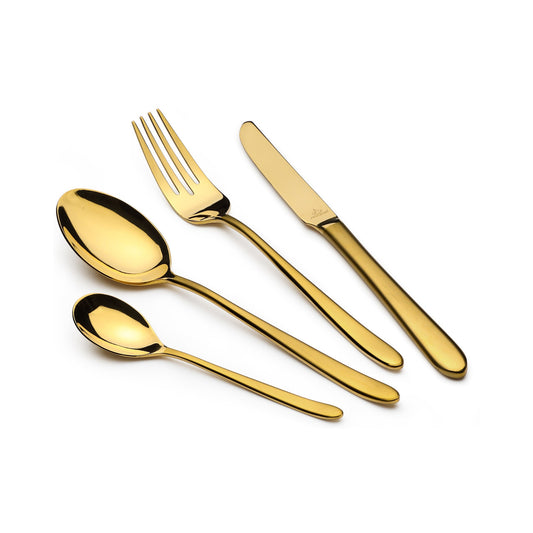 Arshia Stainless Steel Cutlery Set 86pcs Gold Matte