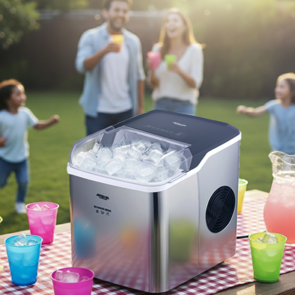 ARSHIA Ice Maker – 12KG Daily Capacity | Compact & Efficient