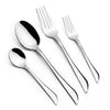 Arshia 48-piece Shiny Silver Cutlery Set with Stand