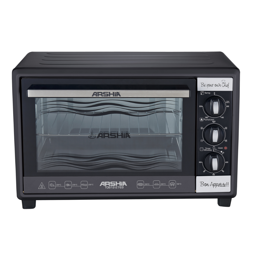 Arshia Multifunctional Toaster Oven 35L Black