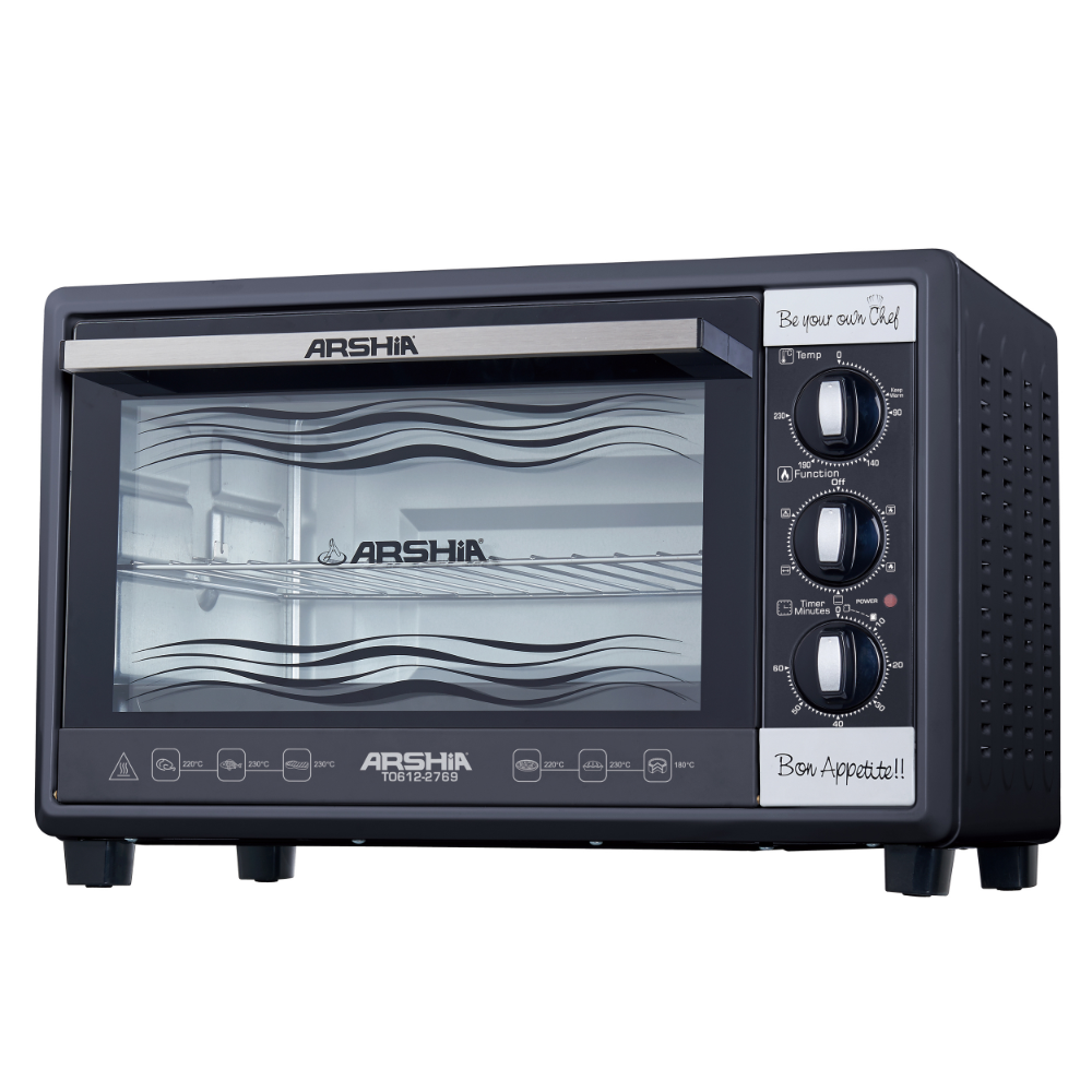 Arshia Multifunctional Toaster Oven 35L Black