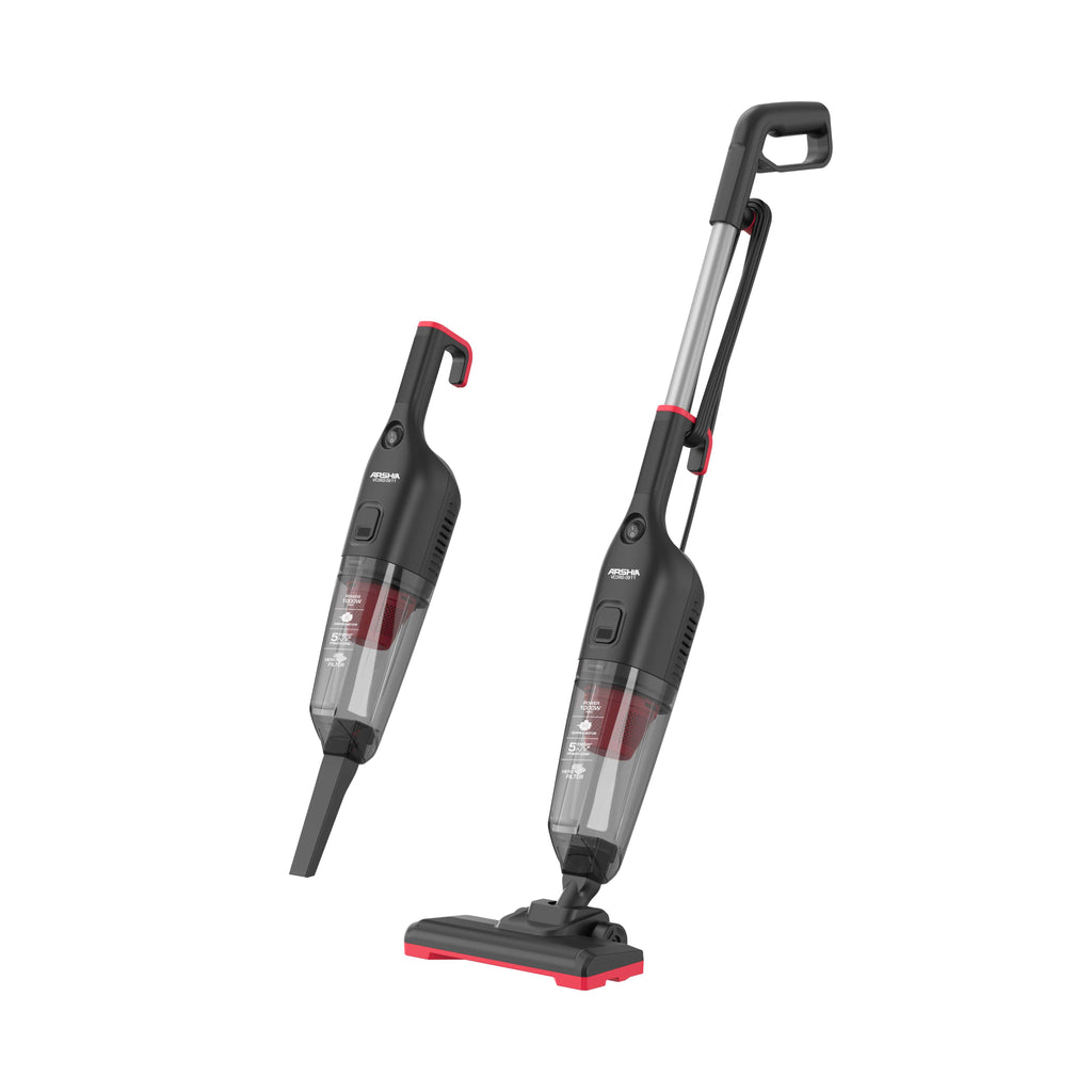 Arshia VC360 3 in 1 Stick Vacuum Cleaner Black & Red