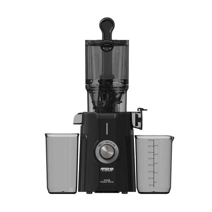 Arshia Juicer Machine Slow Juicer with Citrus Juicer 200W – (Black)