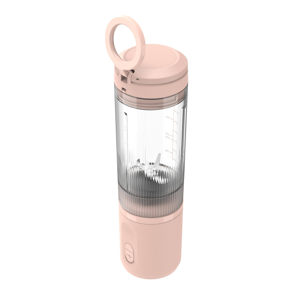 Flugel VitaGo Portable Blender 600ml – USB-C Rechargeable Personal Smoothie Maker, Ice Crushing, 180W High Power – Pink