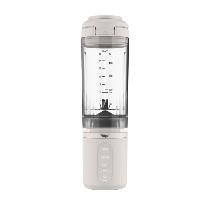 Flugel VitaGo Portable Blender 600ml – USB-C Rechargeable Personal Smoothie Maker, 180W High-Power Ice Crushing – White