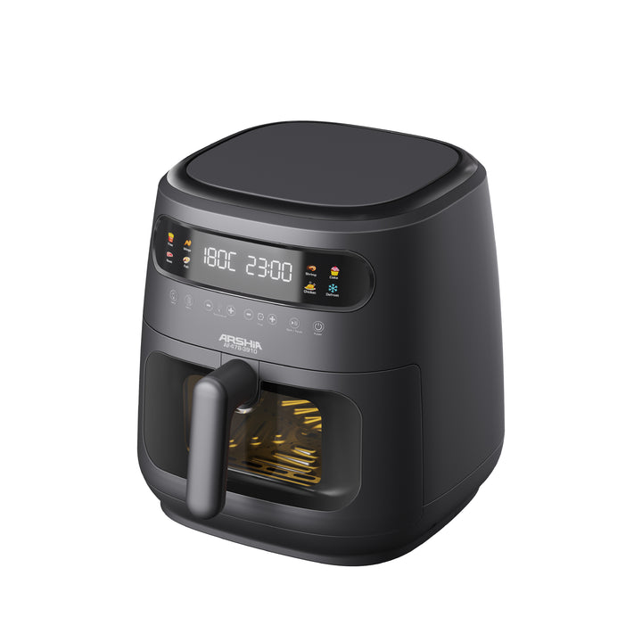 Arshia 8L Dual Heating Elements Air Fryer with Window Basket & Digital Touch – 8-in-1 Cooking Presets, 1750W