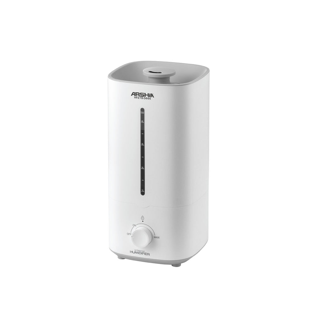 Arshia 4.5L Ultrasonic Humidifier – Whisper Quiet, Top-Fill, Auto Shut-Off