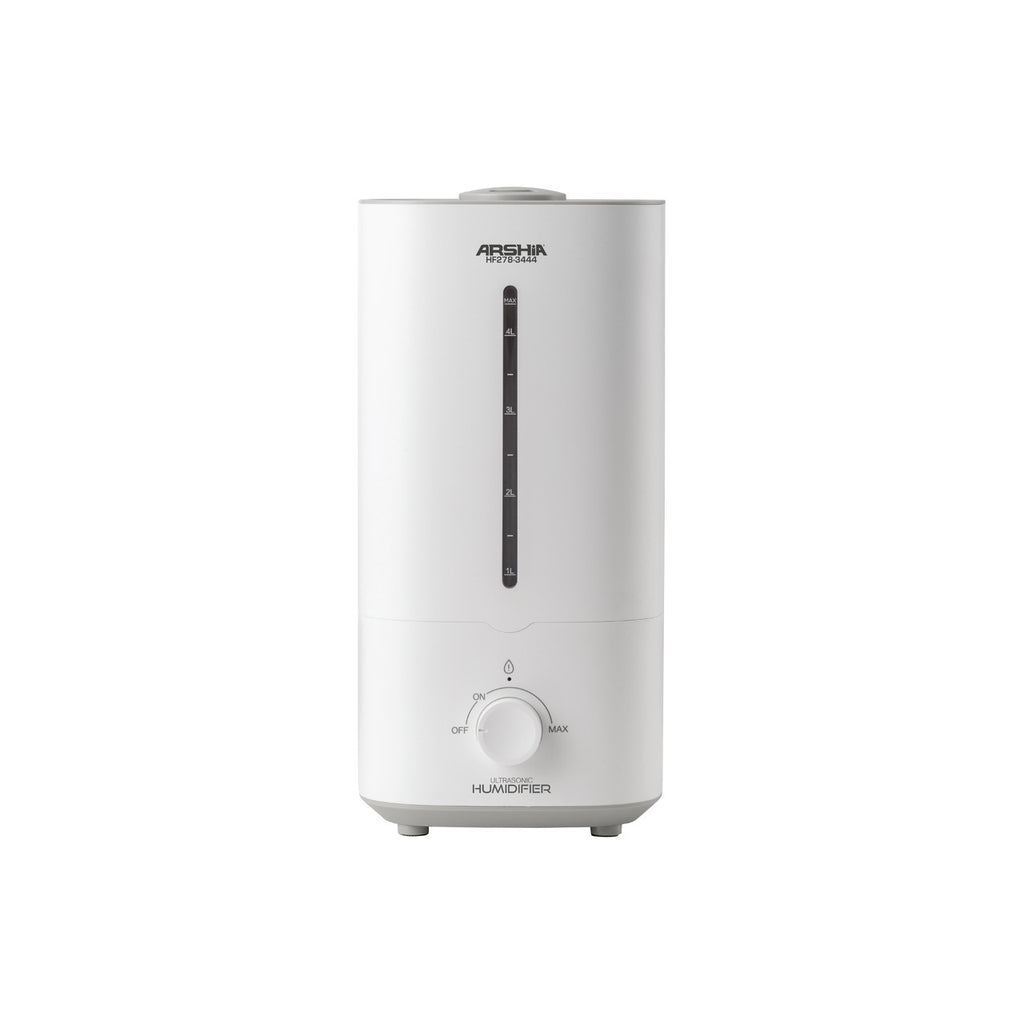 Arshia 4.5L Ultrasonic Humidifier – Whisper Quiet, Top-Fill, Auto Shut-Off