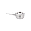 Arshia 9-Piece Stainless Steel Cookware with satin-finish lid