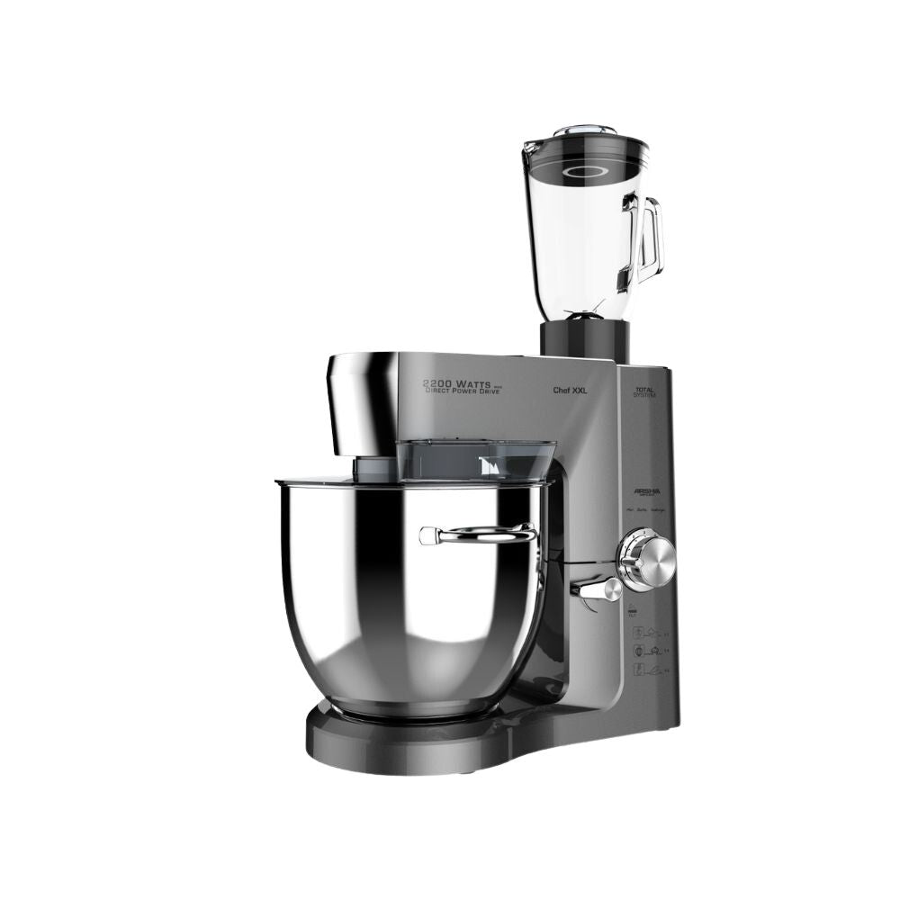 Arshia Stand Mixer with Blender Jar and meat Grinder 10Liters 2200Watt SM014-3012