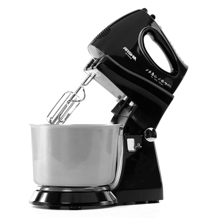 Arshia Hand Mixer with Bowl Black
