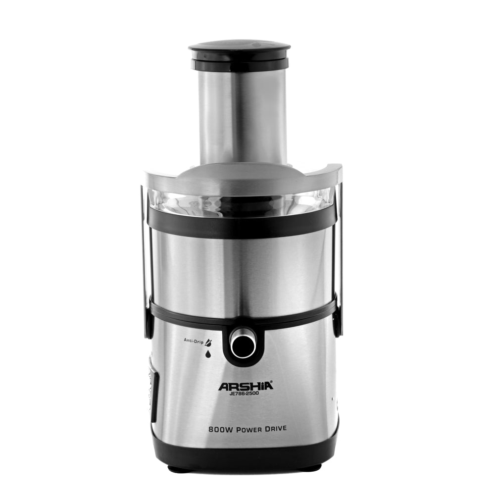 Arshia Juice Extractor Black 800Watts 2L Juicer, Blender, coffee grinder, Chopper