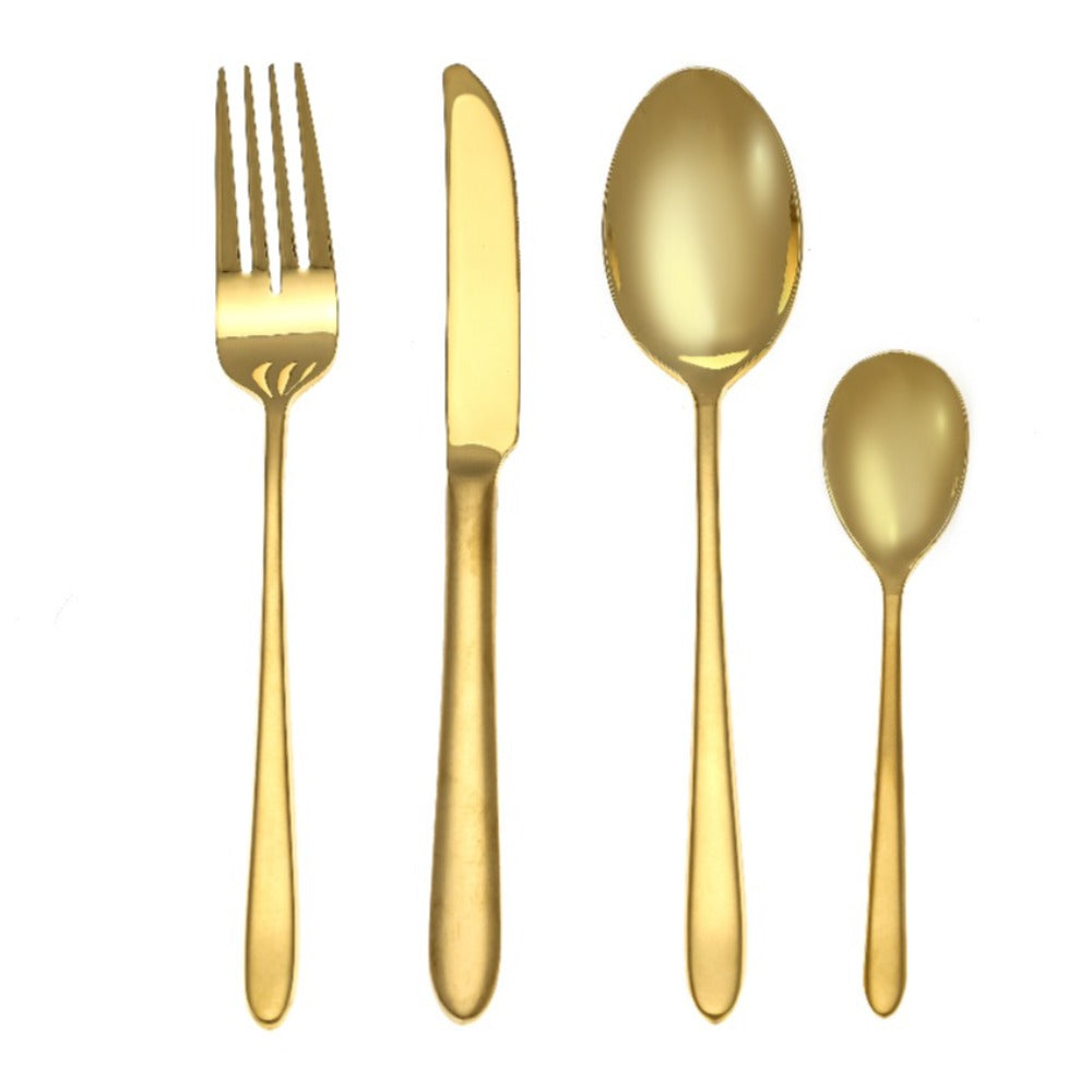 Arshia Gold Cutlery 86pc Set