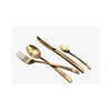 Arshia Rose Gold Brush 24PCS Cutlery Set