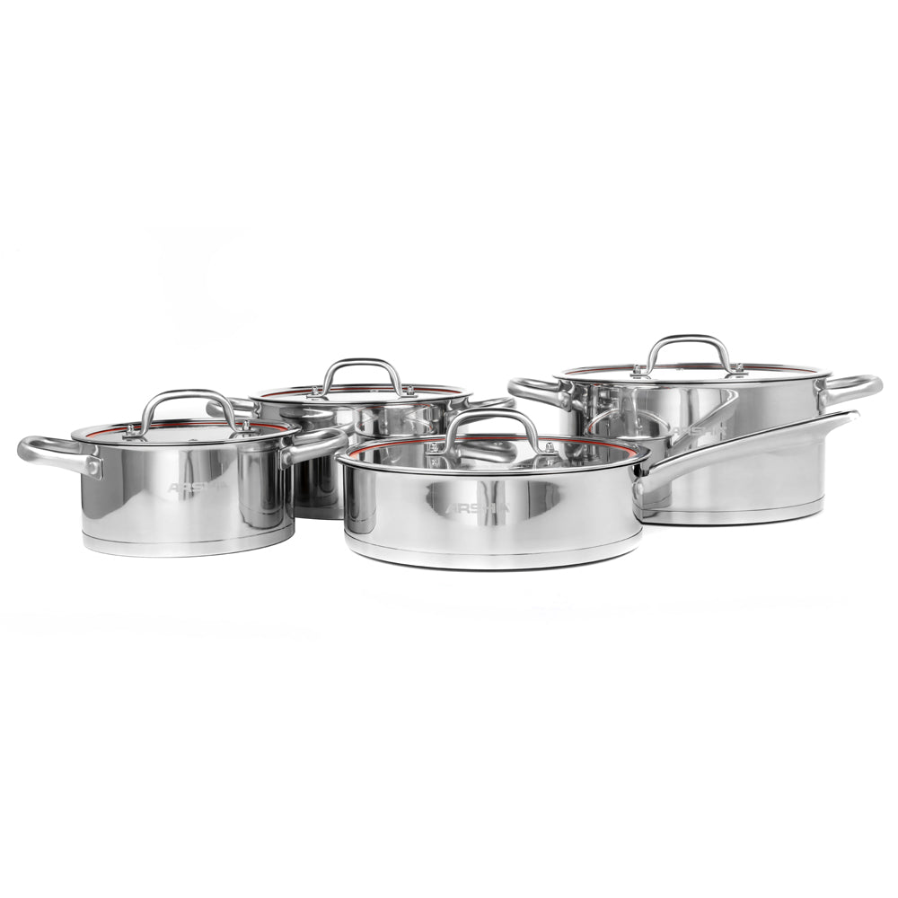 8pcs cookware set 304 stainless steel