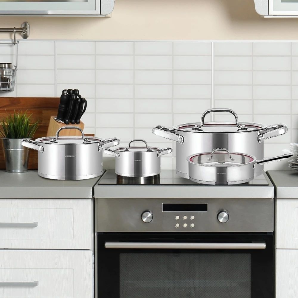 Stainless Steel Cookware 8pc Set