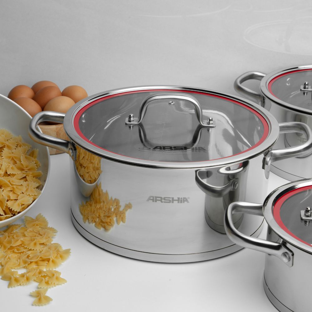 8pcs cookware set 304 stainless steel