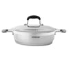 Stainless Steel Double Handle Frypan 24cm