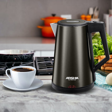 Stainless Steel Electric Kettle Black