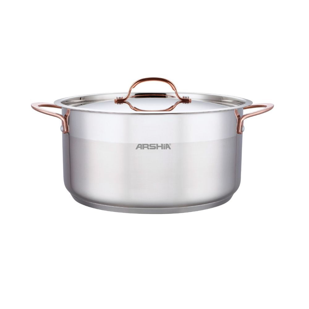  stainless steel casserole with 2Lid 24cm