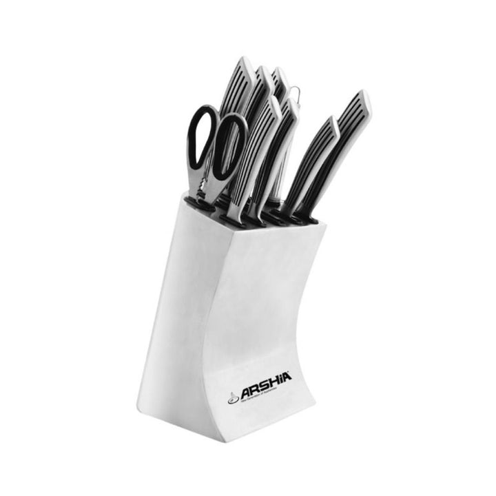 Arshia Kitchenware Knives Knife Sets Titanium Non Stick German Steel Knife Set 10pc Stainless Steel Blades