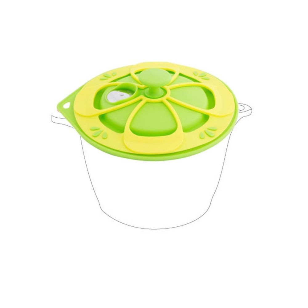 Arshia Intelligent Lid with Pot Mat | Green and Yellow