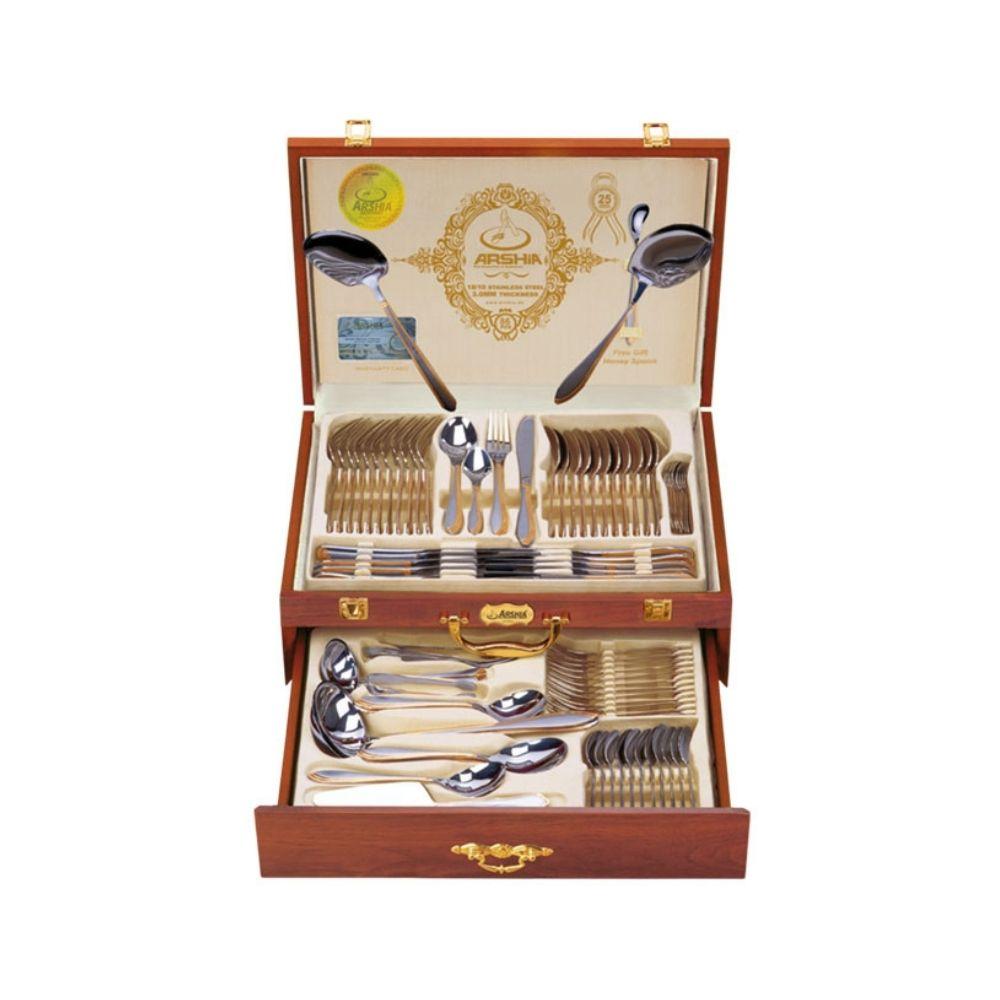 Arshia Stainless Steel Cutlery Set 86pc Silver