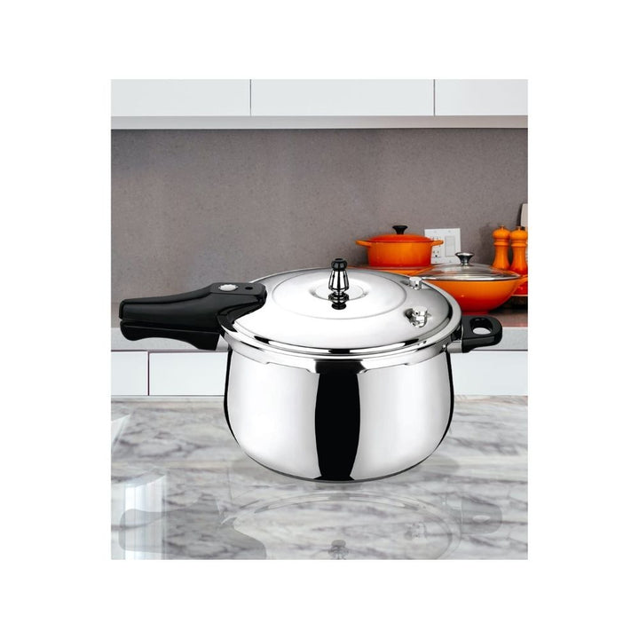 Arshia Premium Stainless Steel Pressure Cooker – 32cm, 18/8 Steel, Induction Base