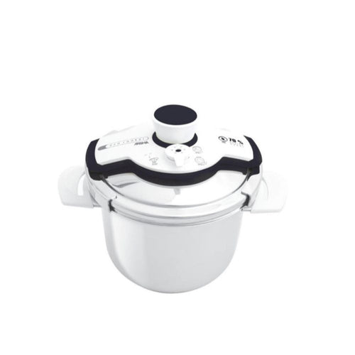 Arshia Stainless Steel Pressure Cooker White 5L